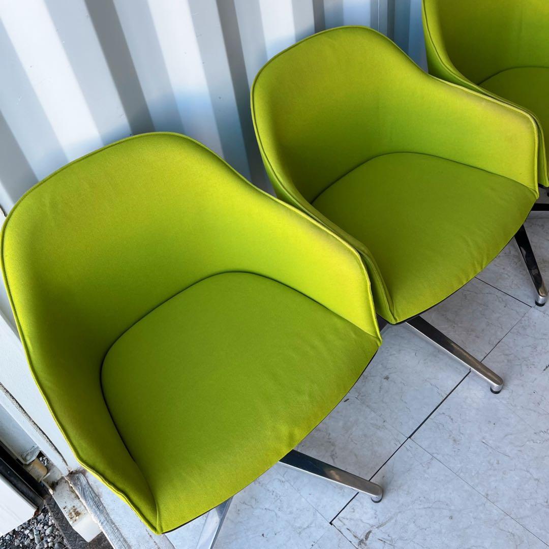 取付無料！ヴィトラ ソフトシェルチェア フォースターベース オフィスチェア4脚