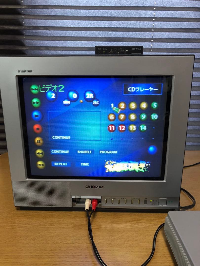 SONY ブラウン管TV トリニトロン 地デジチューナーとプレステ付2000年製
