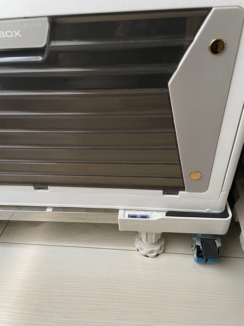 折りたたみ　スタッカブル収納ボックス XL5段+台車セット 全方向から取り出せる