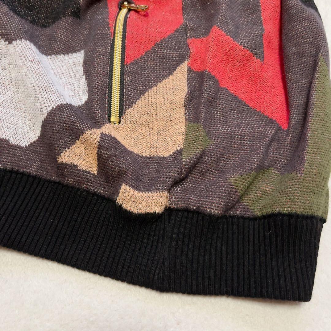 極美品　マークアンドロナ　近年　防風　裏地付　セーター　スニード　スター　柄