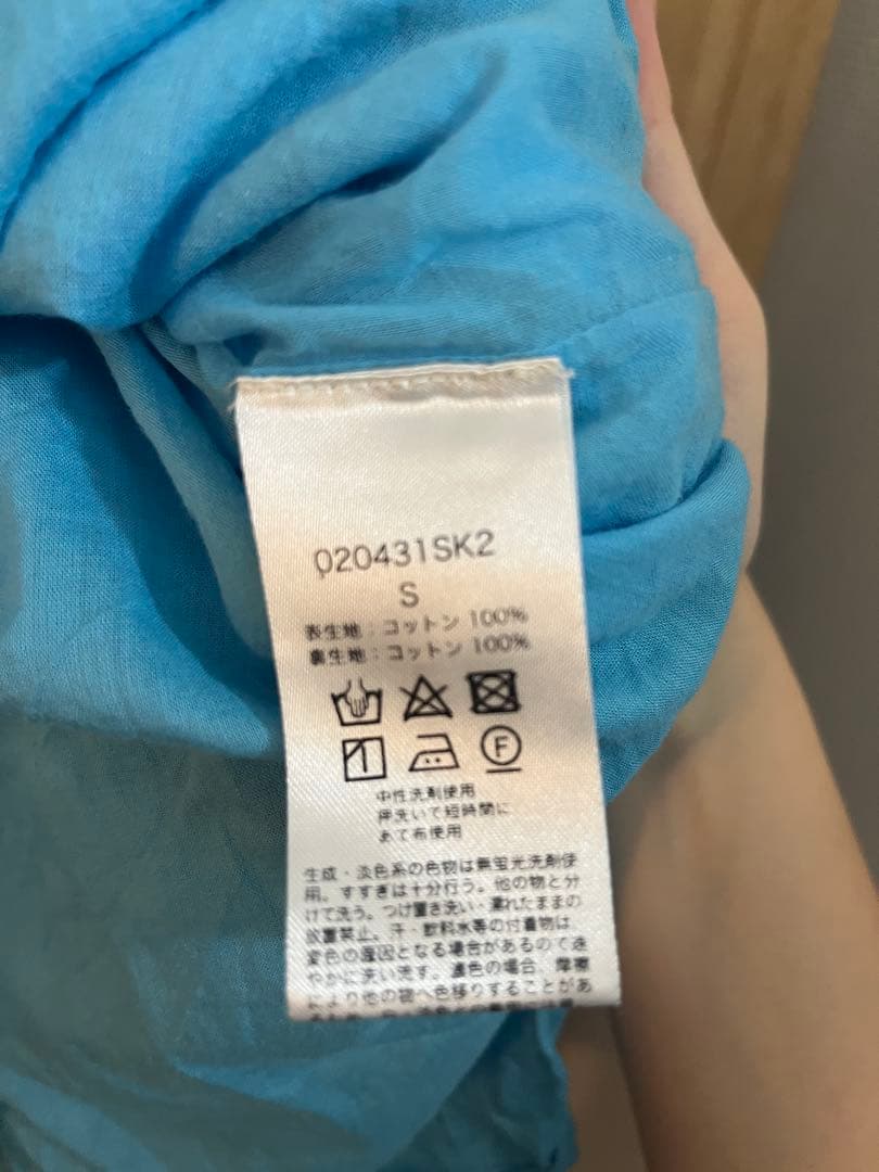 【美品！】ヌキテパ サラマリカ フラワーワンピース ドレス ブルー 水色