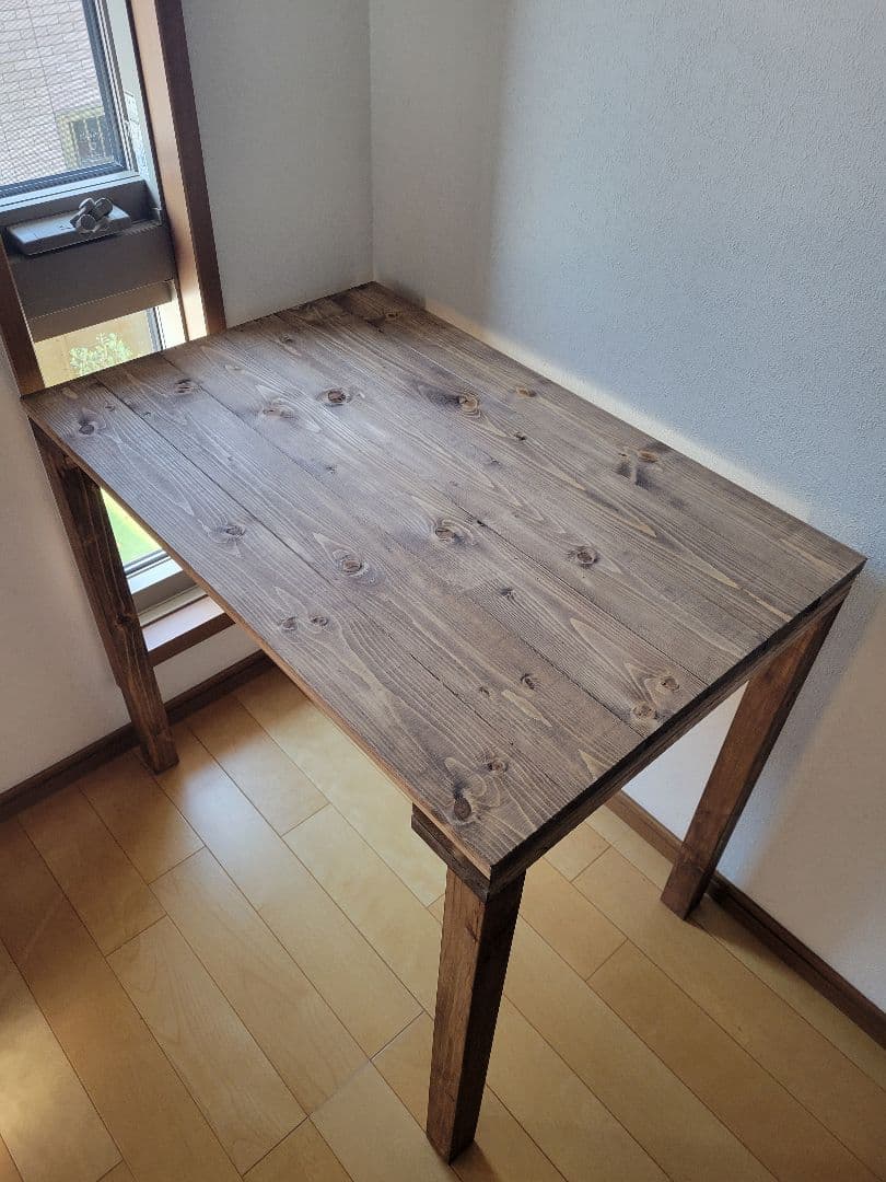 90木製カウンターテーブル ウォールナットワックス アンティーク　木製