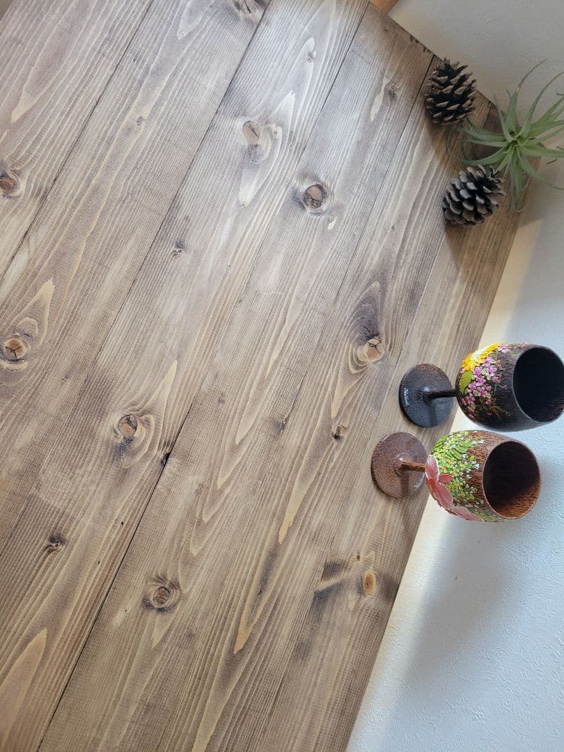 90木製カウンターテーブル ウォールナットワックス アンティーク　木製