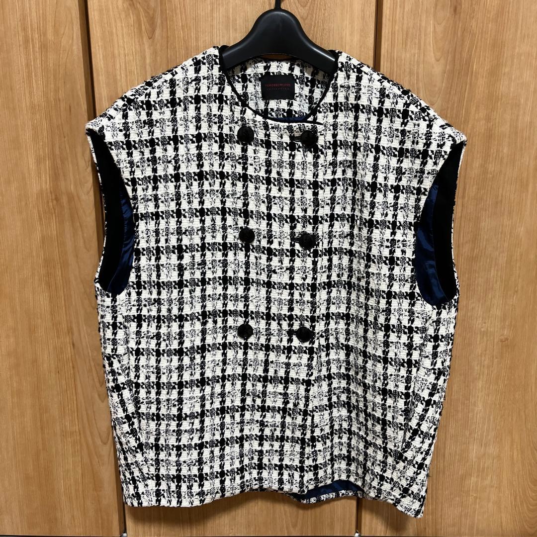 【TOMORROWLAND collection】スラブシェパード コクーンジレ