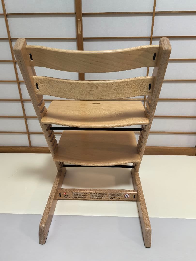 美品 ストッケ トリップトラップ ナチュラル シリアル4 ベビーセット付き