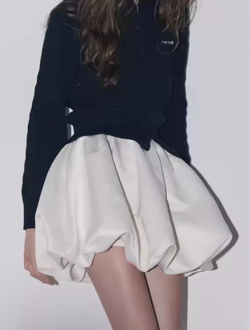 the toe venice balloon skirt ホワイト thetoe
