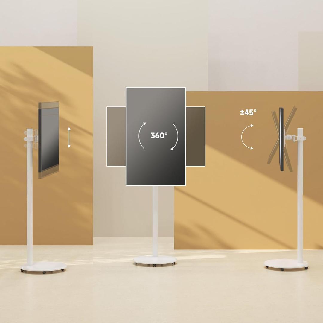 suptek テレビスタンド テレビ台 壁寄せ tvスタンド白 ML1332BW