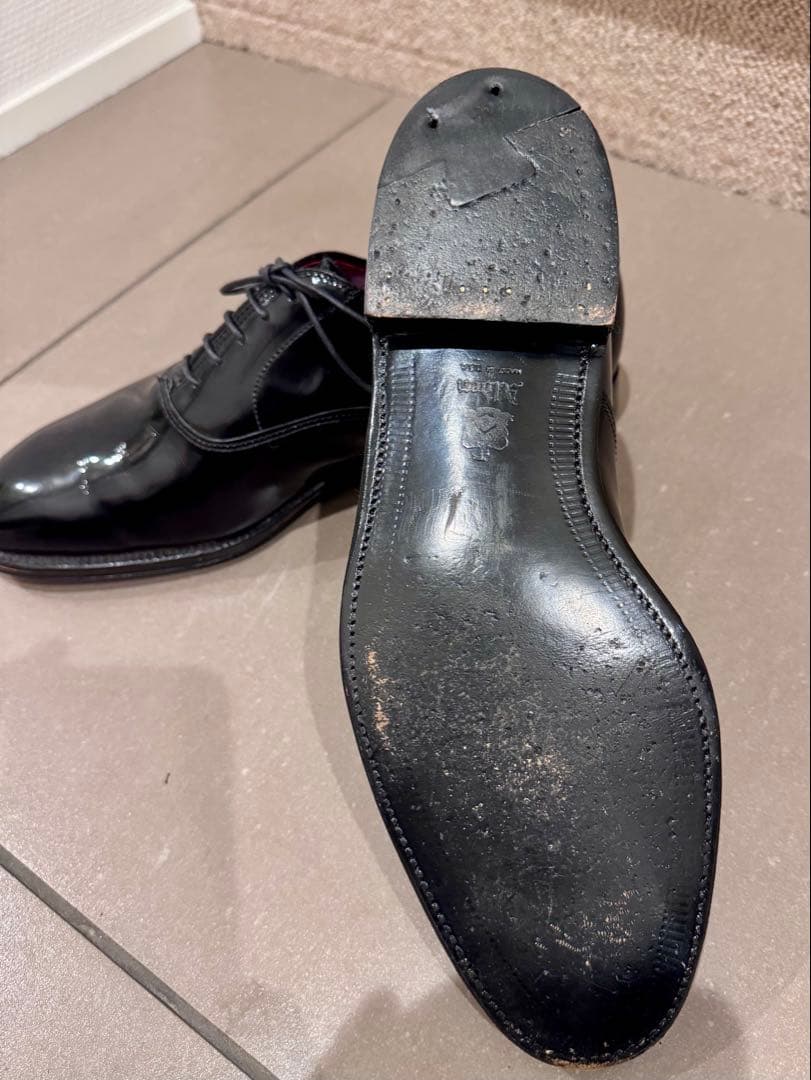 ミ*ラ様 Alden オールデン 9373 プレーントゥ ブラック パテント U