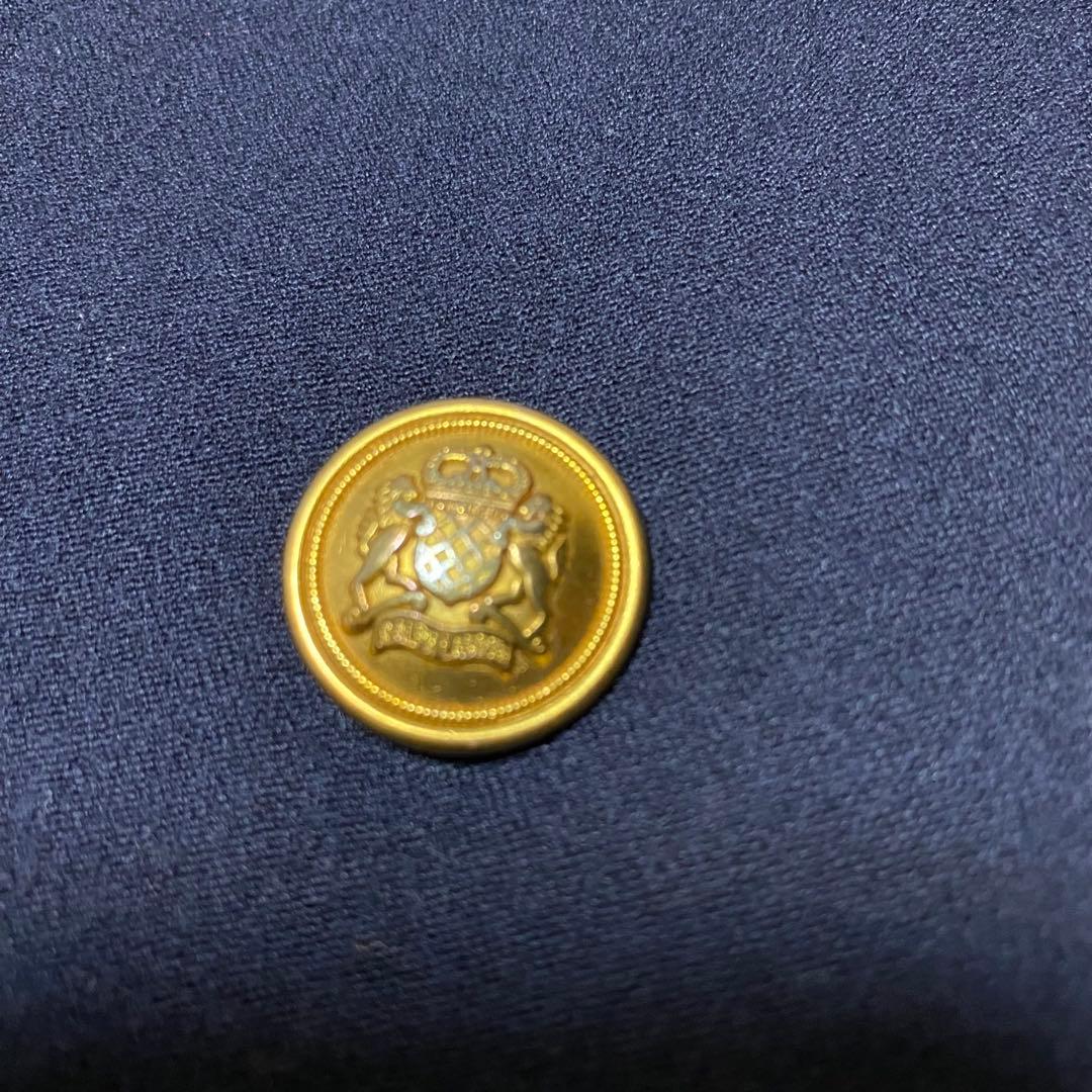 【LAUREN RALPH LAUREN】ワッペン 金ボタン 紺ブレ 肩パッド