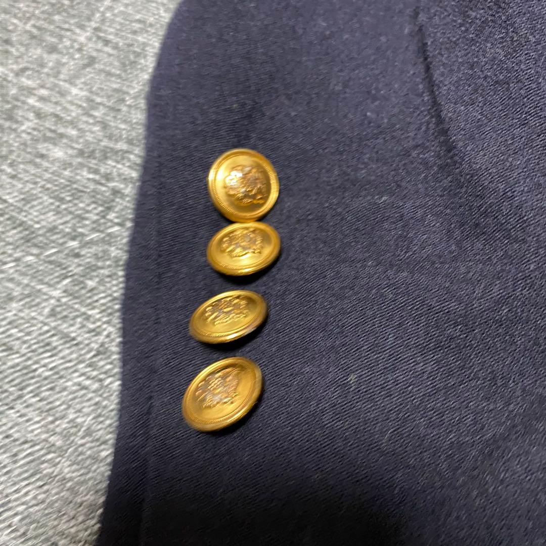 【LAUREN RALPH LAUREN】ワッペン 金ボタン 紺ブレ 肩パッド