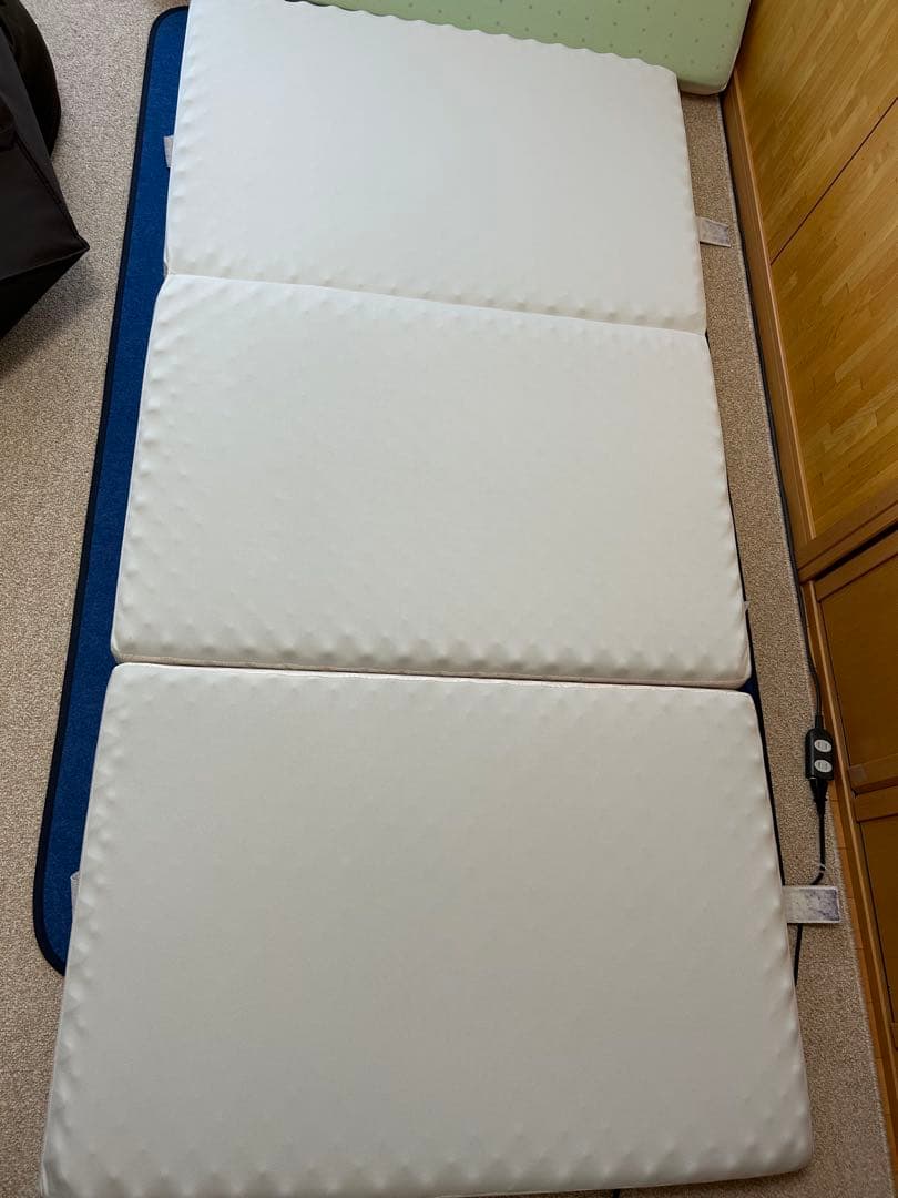西川　ムアツ布団　三つ折りマットレス　シングル　2フォーム