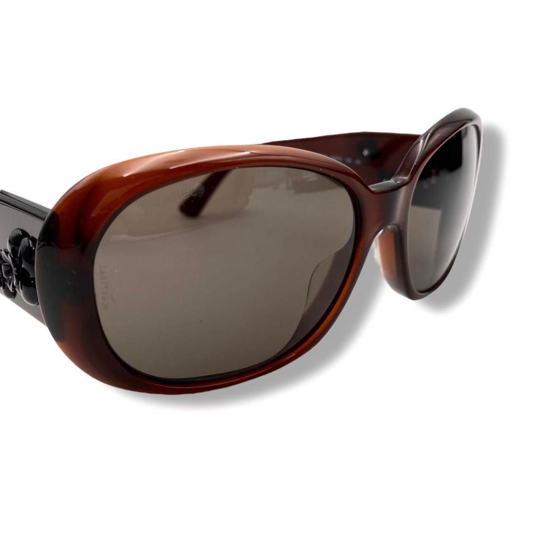 美品　CHANEL シャネル サングラス　カメリア　ココマーク　5113-A