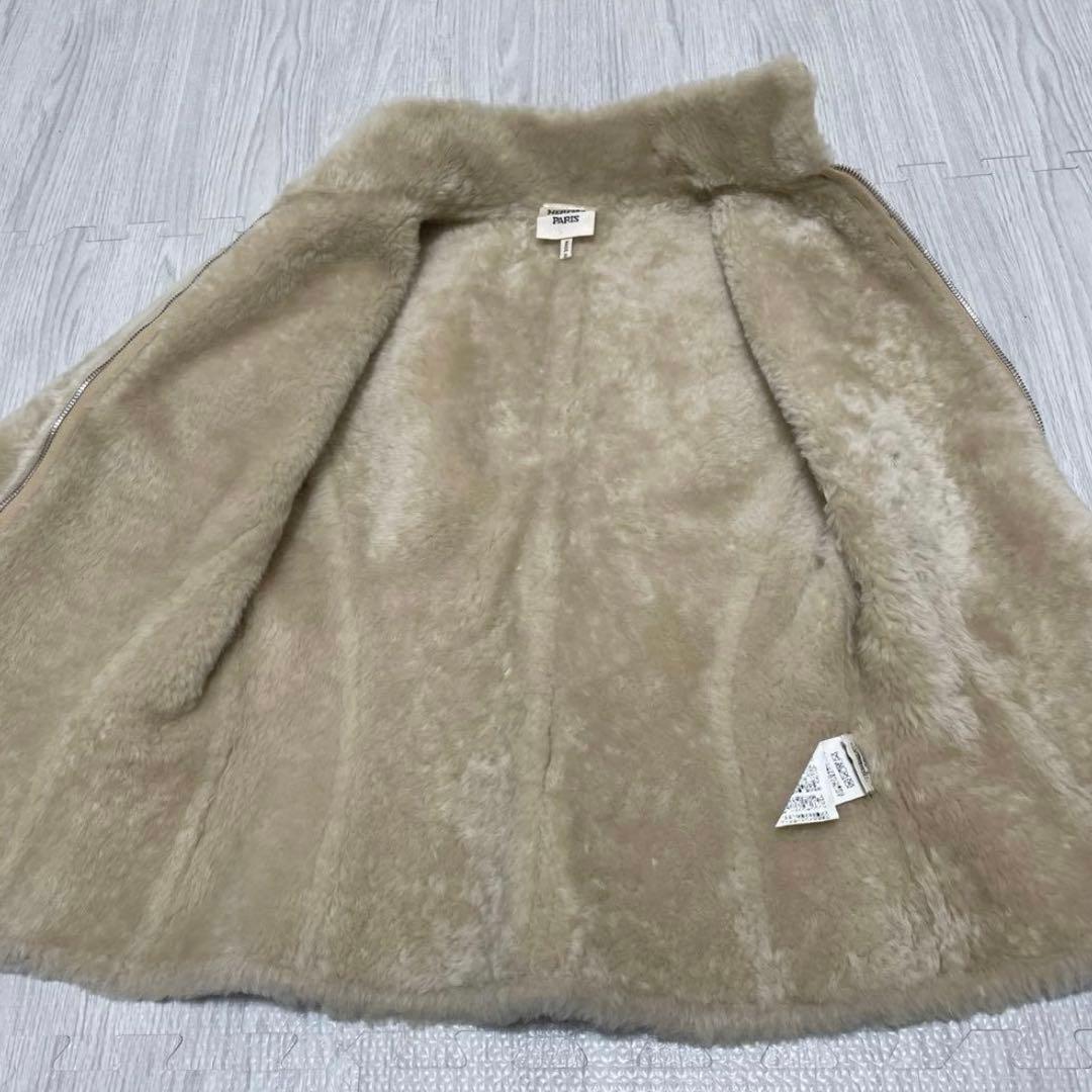 takasu エルメス ムートンベスト ベージュ