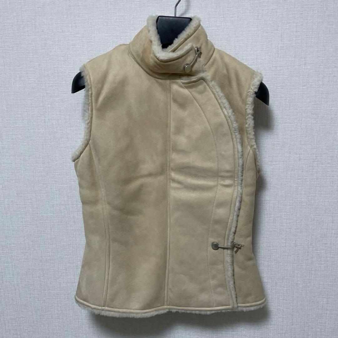 takasu エルメス ムートンベスト ベージュ