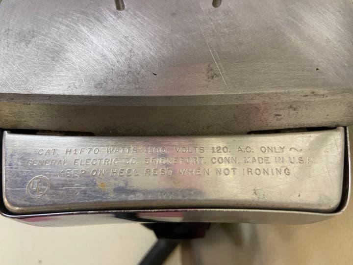 GE スチームアンドドライアイロン【レトロ】