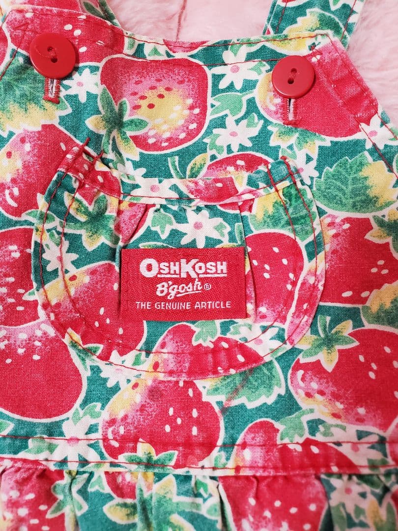 oshkosh 希少いちご　オーバーオール
