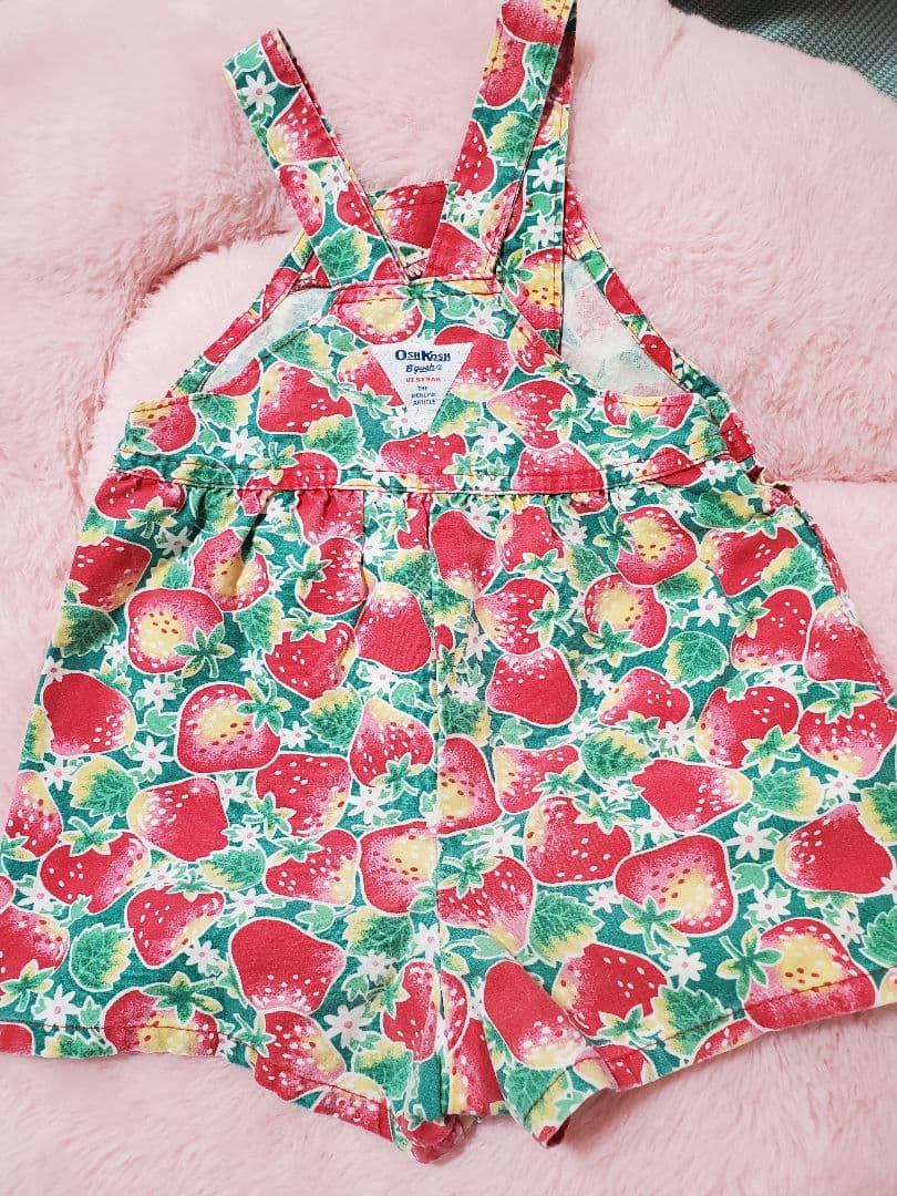 oshkosh 希少いちご　オーバーオール