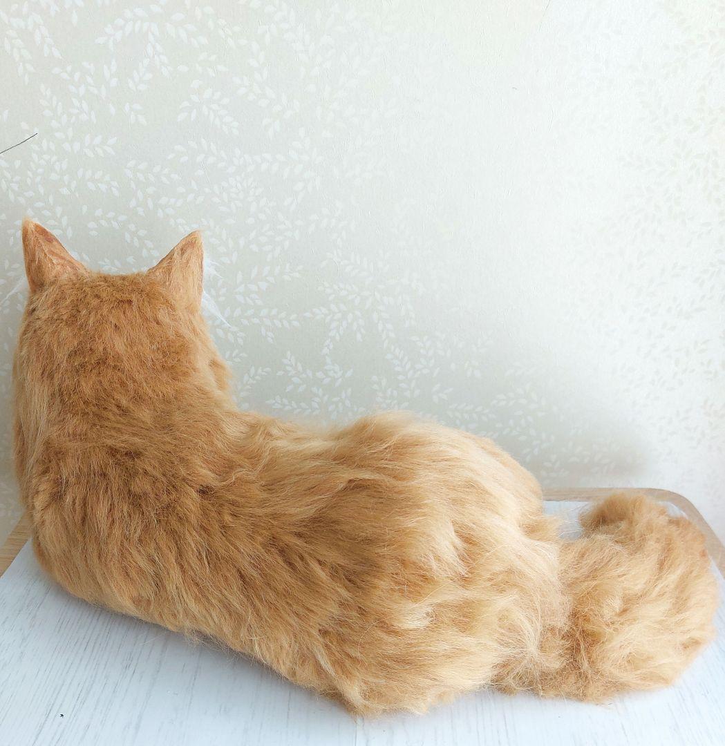 ユ*ナ様 羊毛フェルト　猫(ノルウェージャンフォレストキャット)