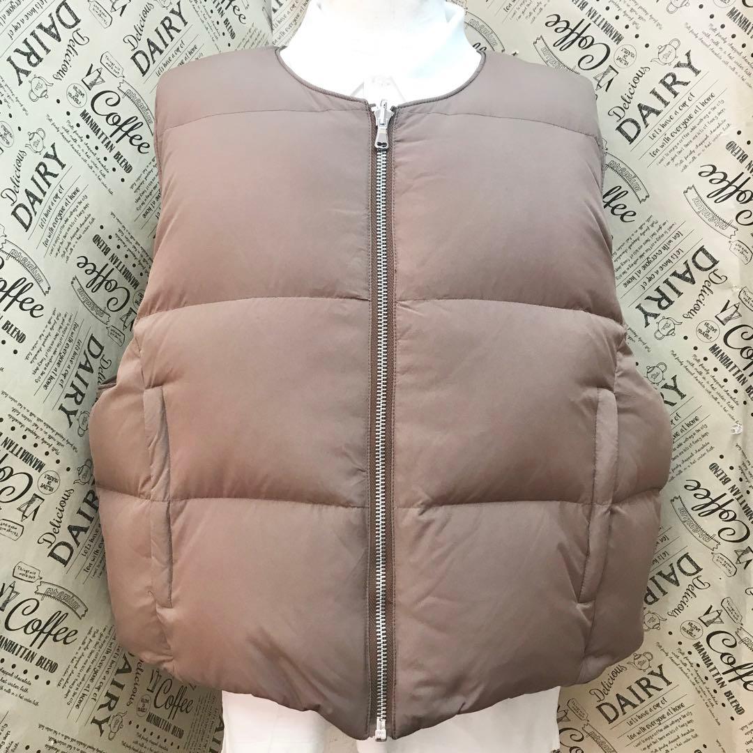 メルヴィンス ベスト L リモンタ リバーシブル ダウン レザー S3273