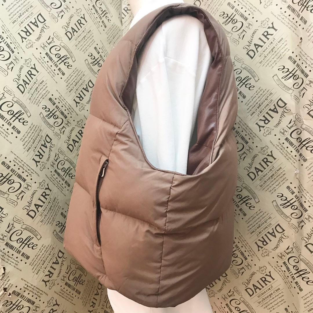 メルヴィンス ベスト L リモンタ リバーシブル ダウン レザー S3273