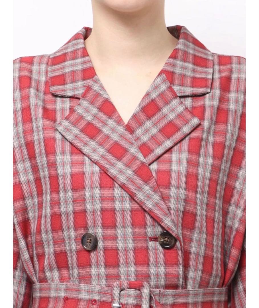 jouetie ヘムフリルトレンチミニワンピース