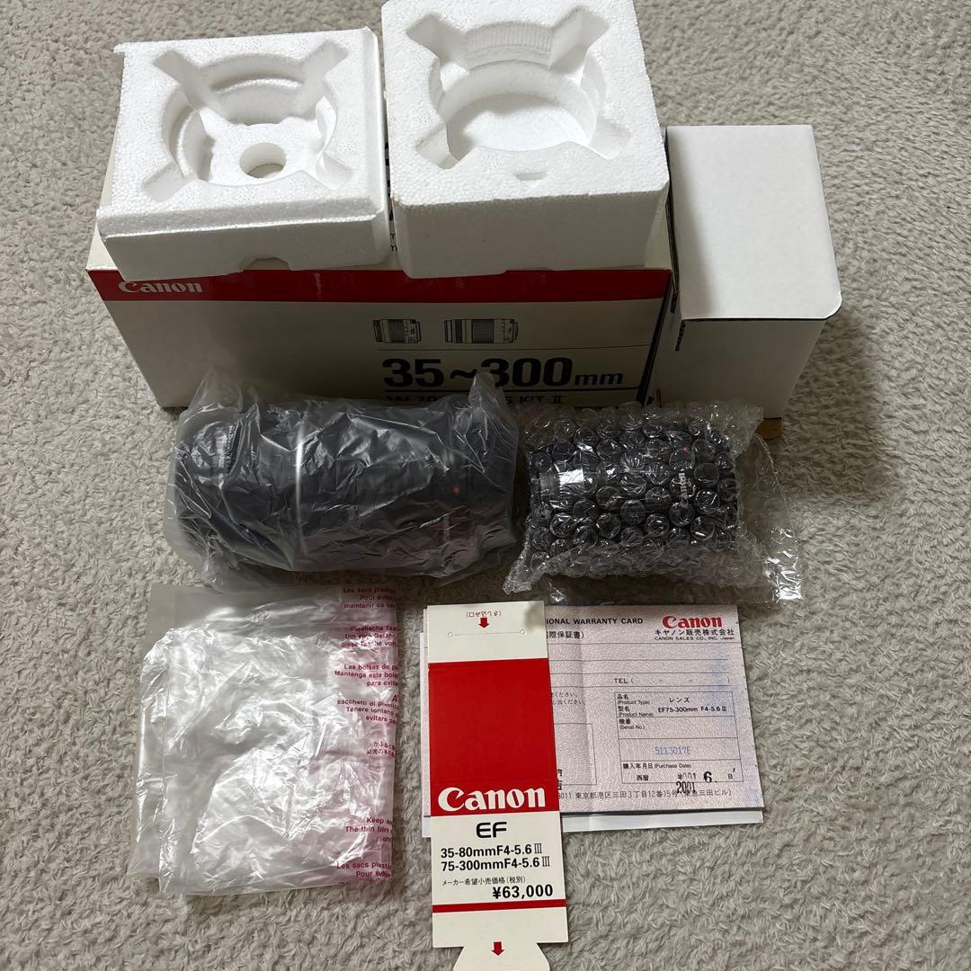 Canon NEW EOS KISS EF35〜300一眼レフカメラ　レンズ2本