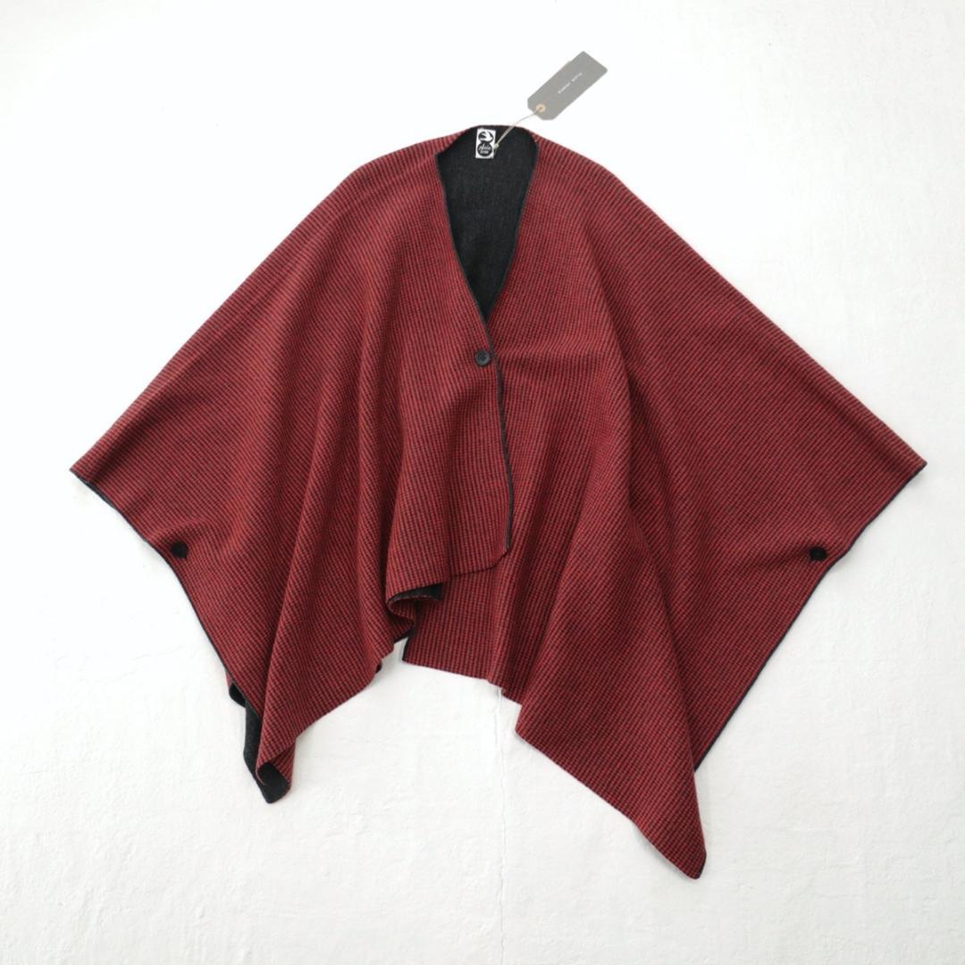 未使用 PLAIN PEOPLE｜プレインレス ダブルフェイスストライプケープ