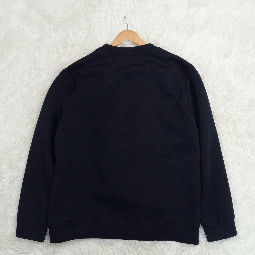 現行✨ブラックレーベルクレストブリッジ チェックニットドッキングスウェットシャツ