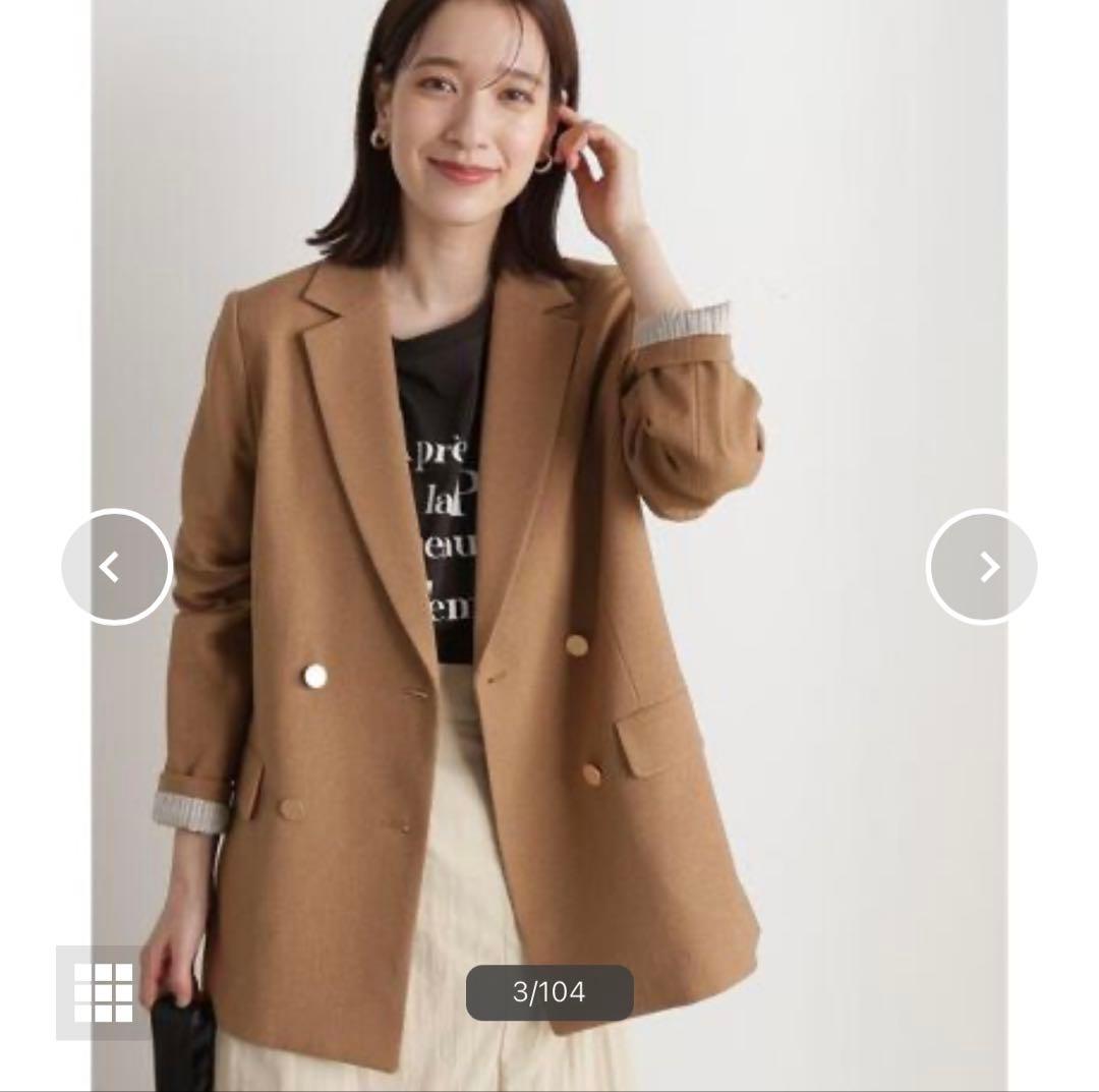 N. Natural Beauty Basicダブルブレストテーラードジャケット