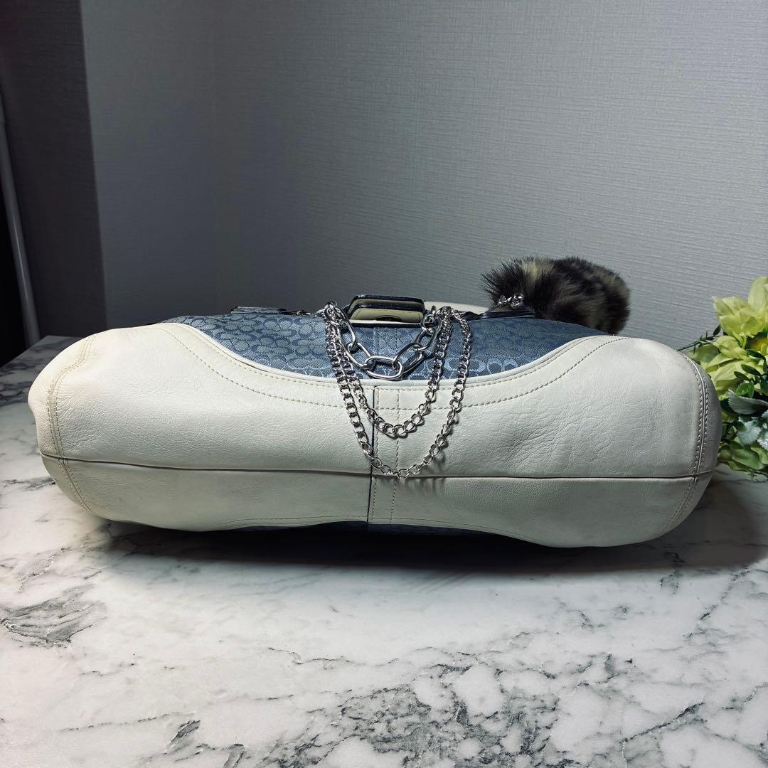 バッグ coach signature shoulder bag y2k