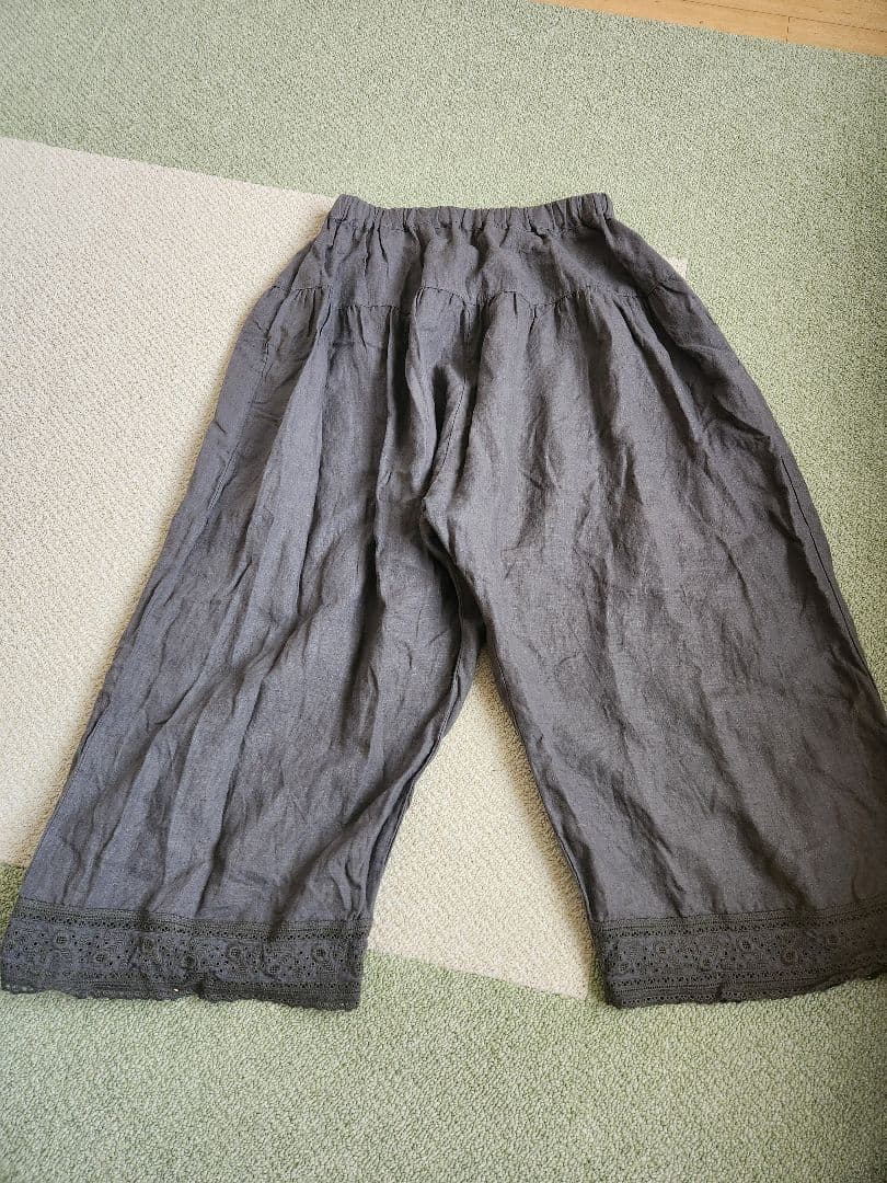 ネストローブ　エンブロイダリーリネン ドロワーズパンツ