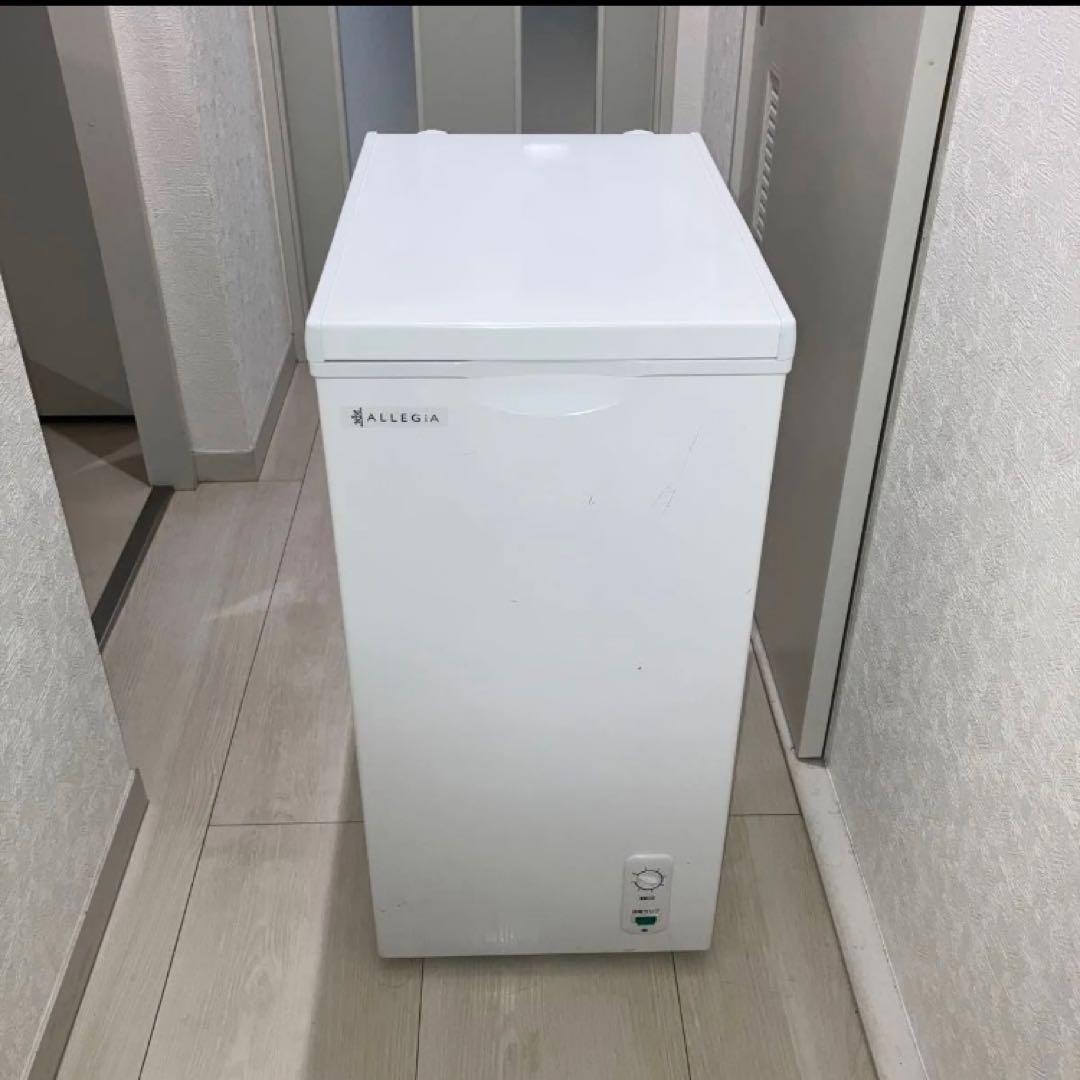 [美品] ALLEGIA 家庭用ノンフロン冷凍庫 AR-BD66 2022年製