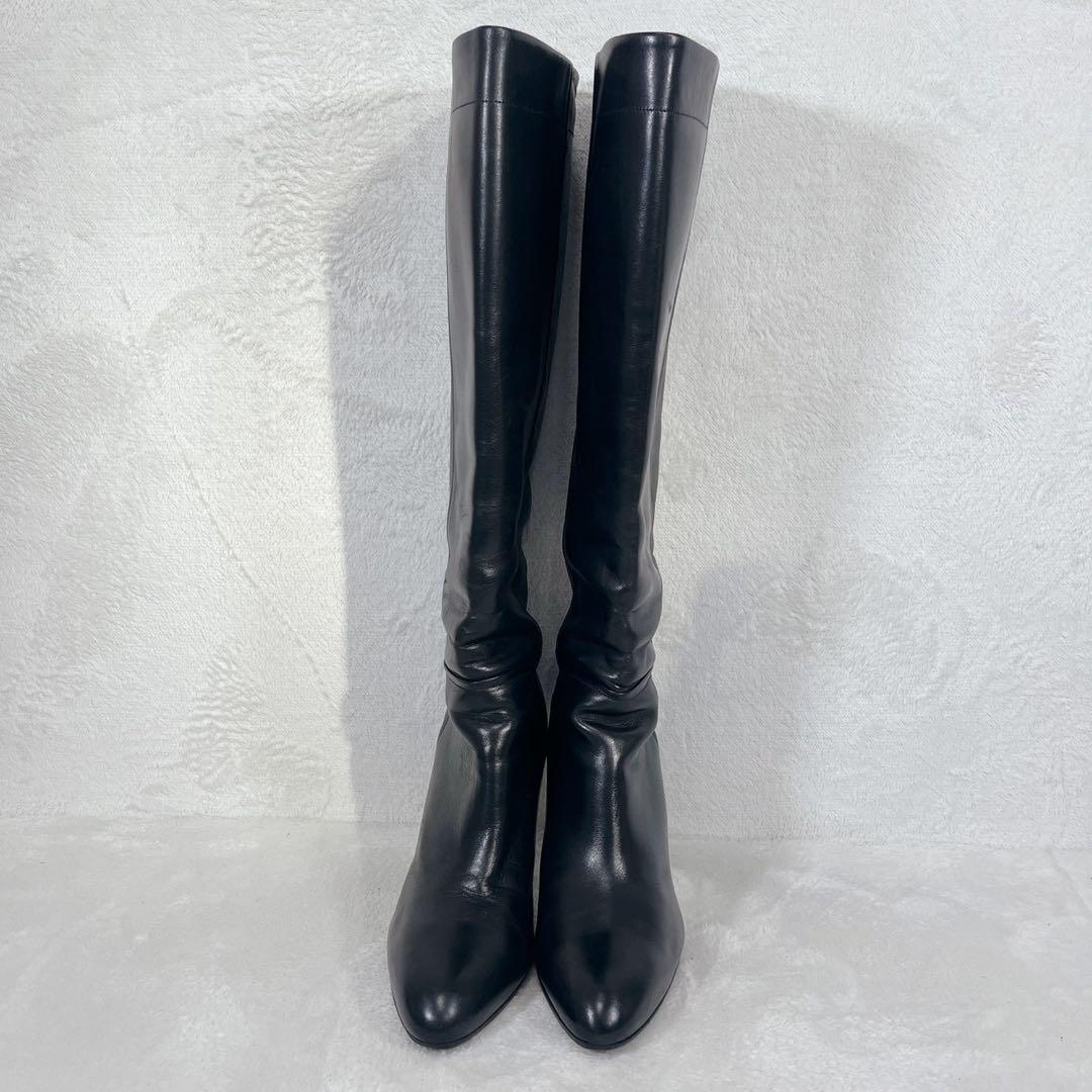 定価13万❗️ペリーコ METRO ロングブーツ 8cm BLACK 38