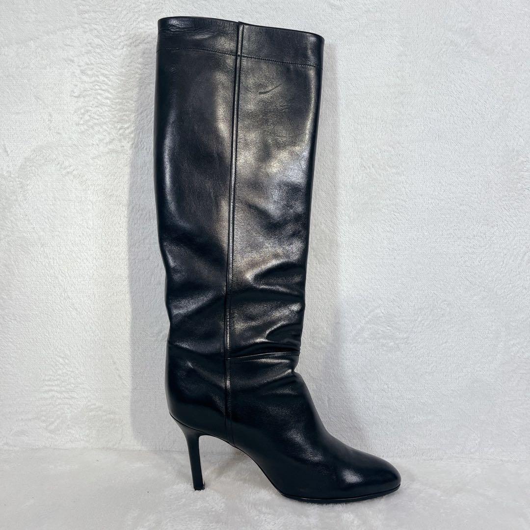 定価13万❗️ペリーコ METRO ロングブーツ 8cm BLACK 38