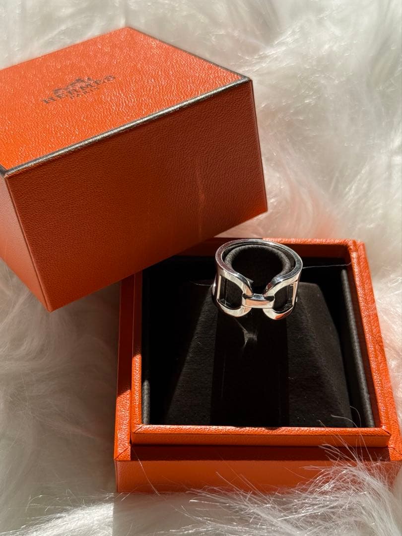 【新品未使用】 HERMESエルメス　エヴァー　シェーヌダンクル リング　52号