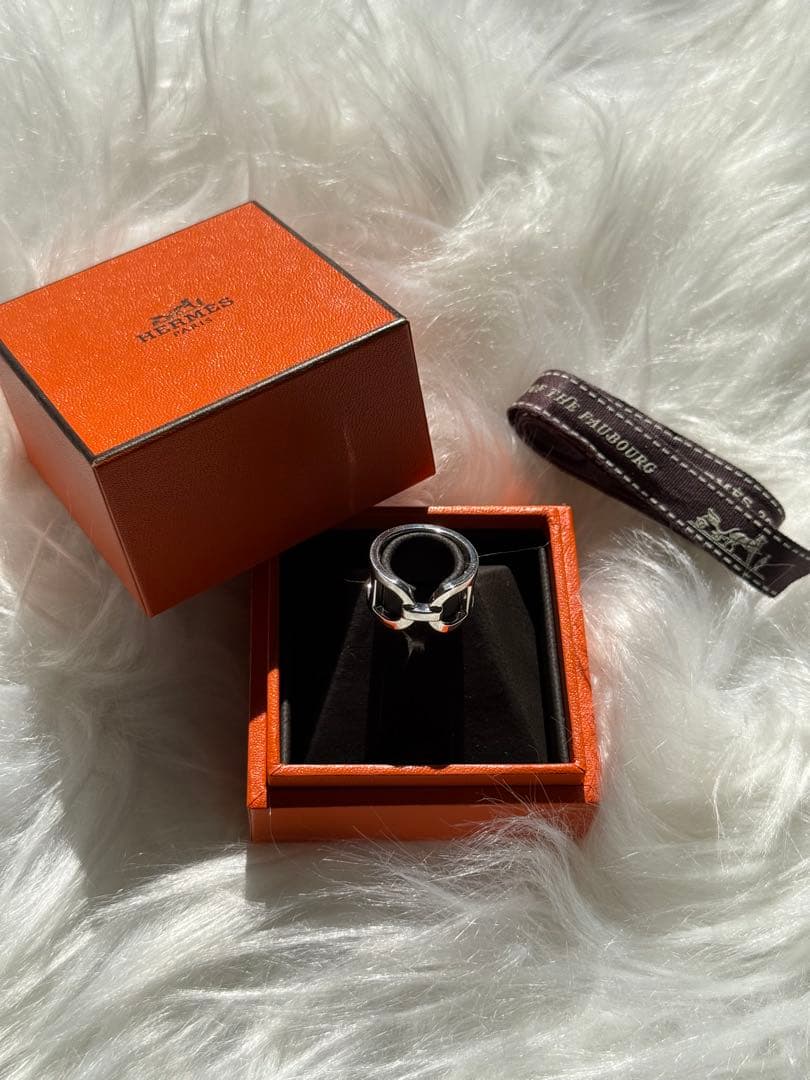 【新品未使用】 HERMESエルメス　エヴァー　シェーヌダンクル リング　52号