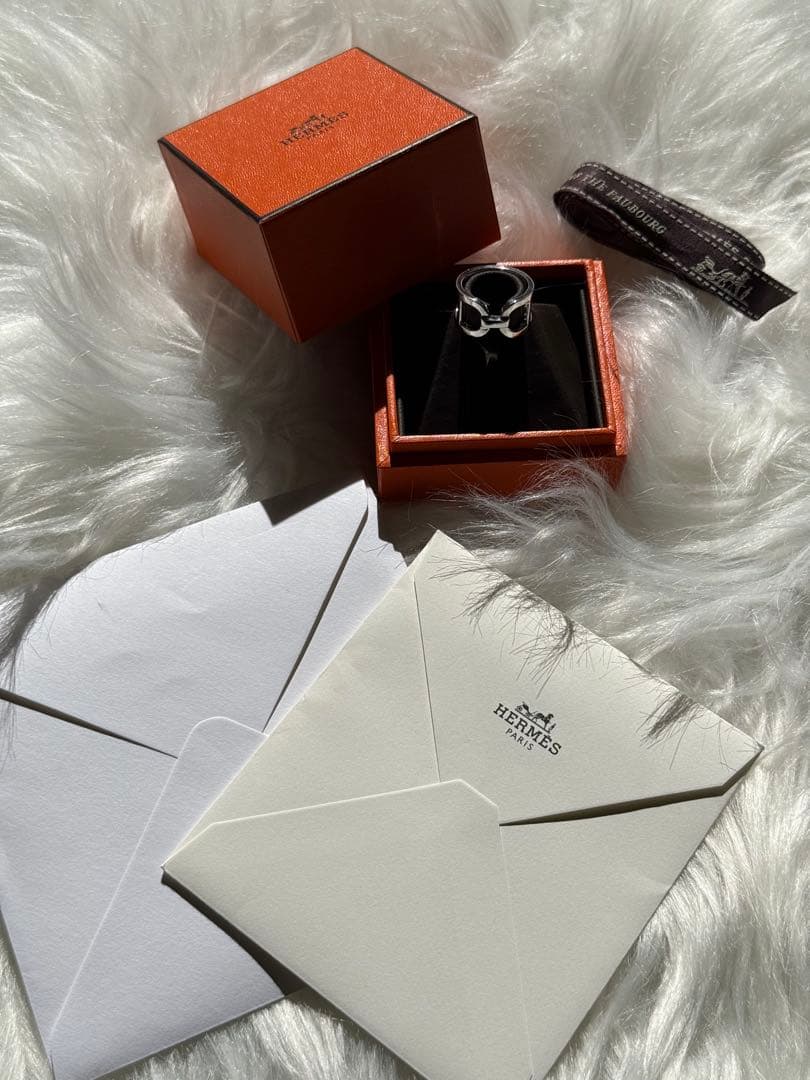 【新品未使用】 HERMESエルメス　エヴァー　シェーヌダンクル リング　52号