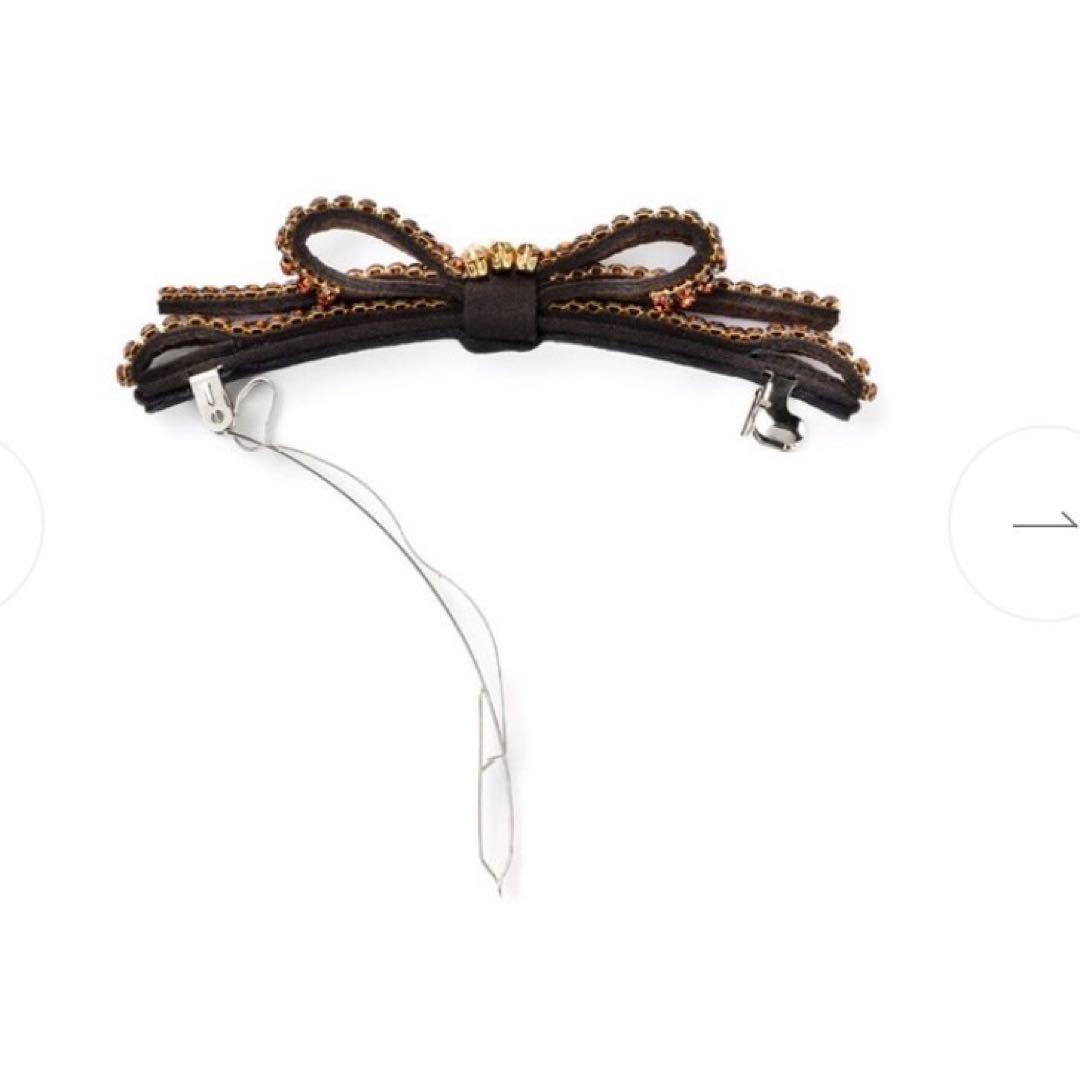 【最終価格】コンプレックスビズ/クリスタルメッシュバケットスリムバレッタ