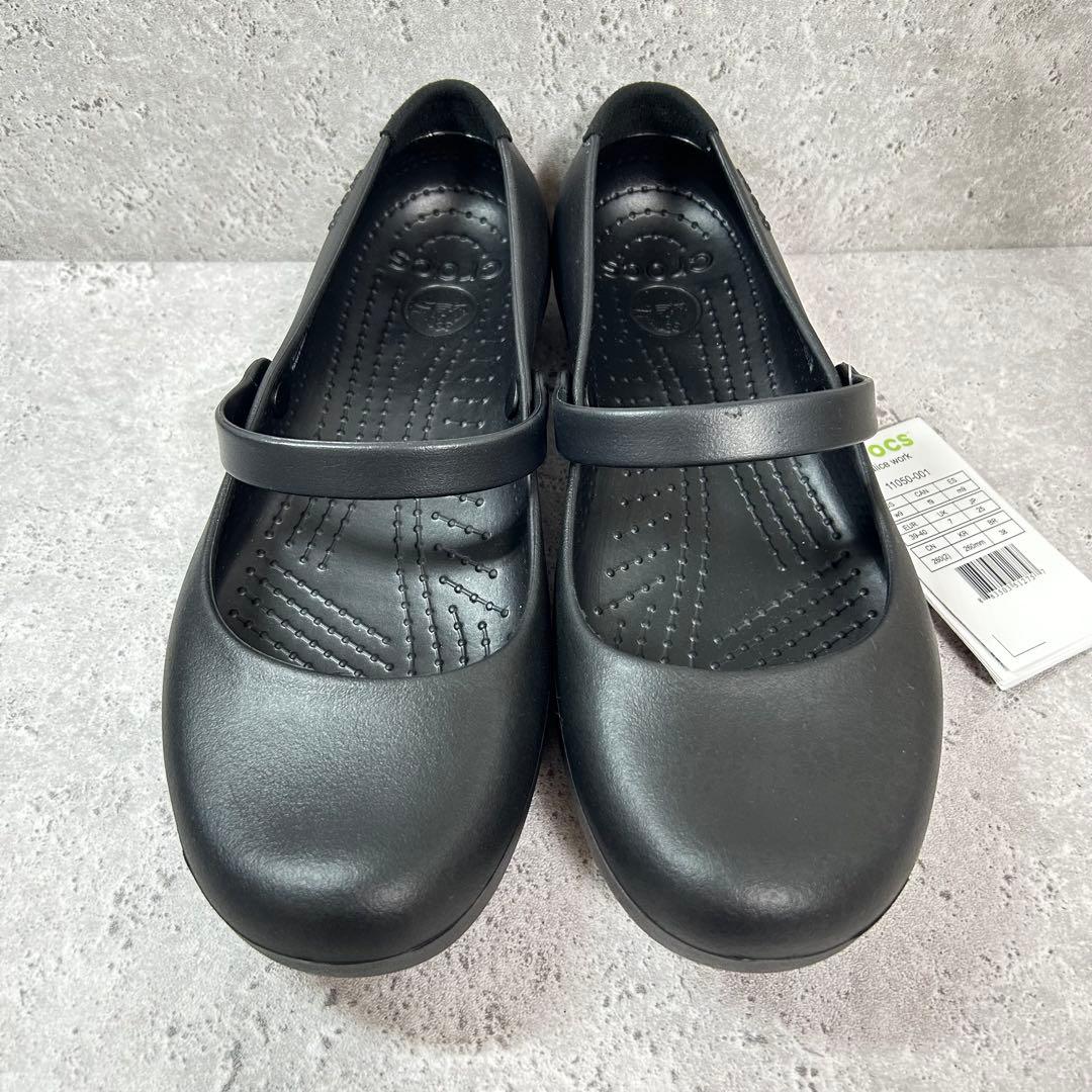 【タグ付き新品】クロックス アリスワーク 黒 W9 25.0 メリージェーン