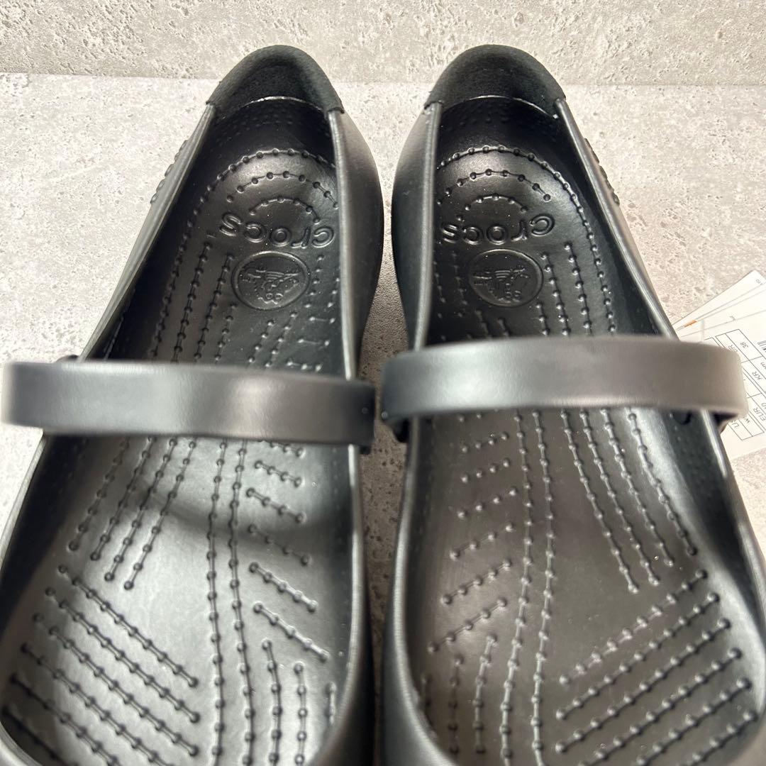 【タグ付き新品】クロックス アリスワーク 黒 W9 25.0 メリージェーン