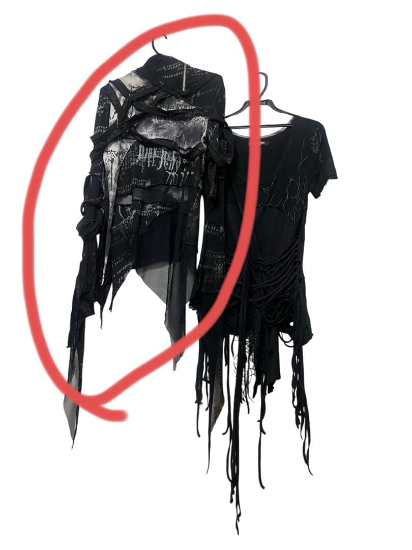 トップス h.naoto dark red rum