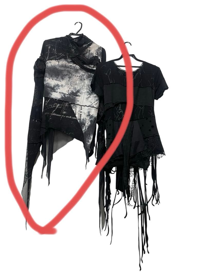 トップス h.naoto dark red rum