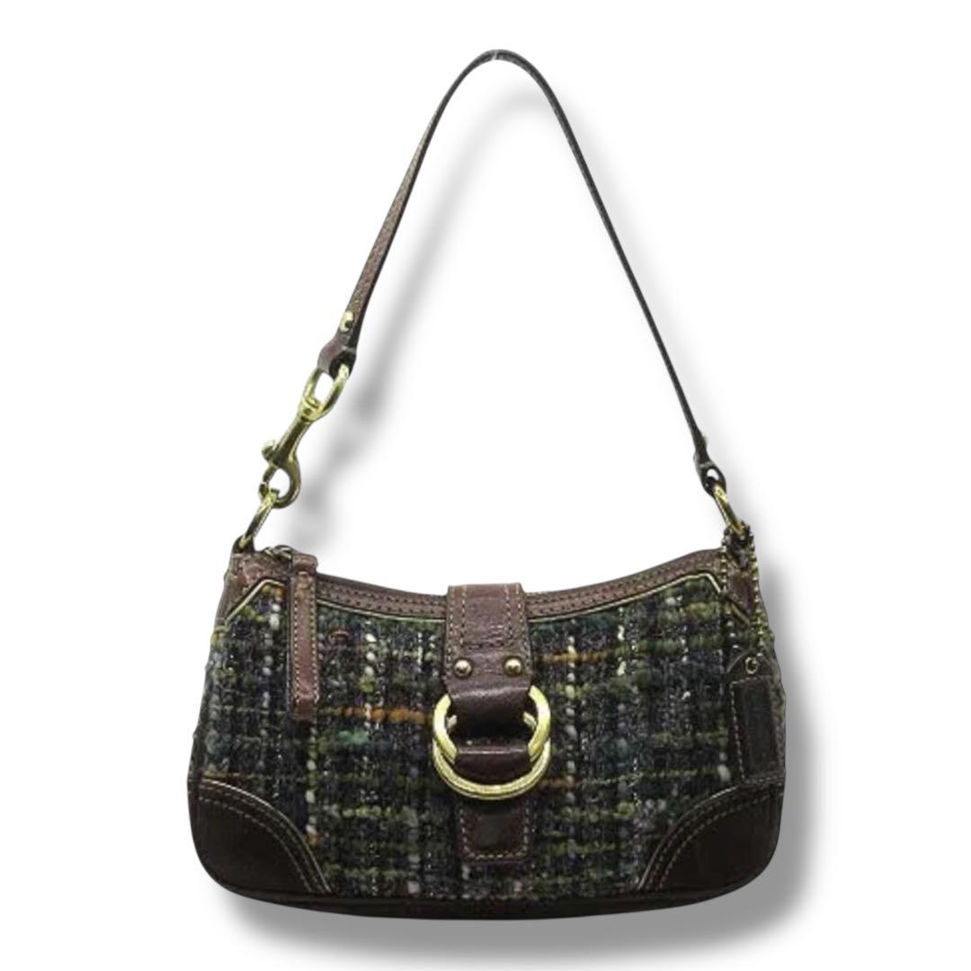 バッグ Vintage Coach Soho Bag Tweed shoulder