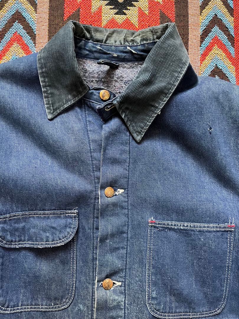 70s ラングラー　カバーオール　Wrangler デニムカバーオール