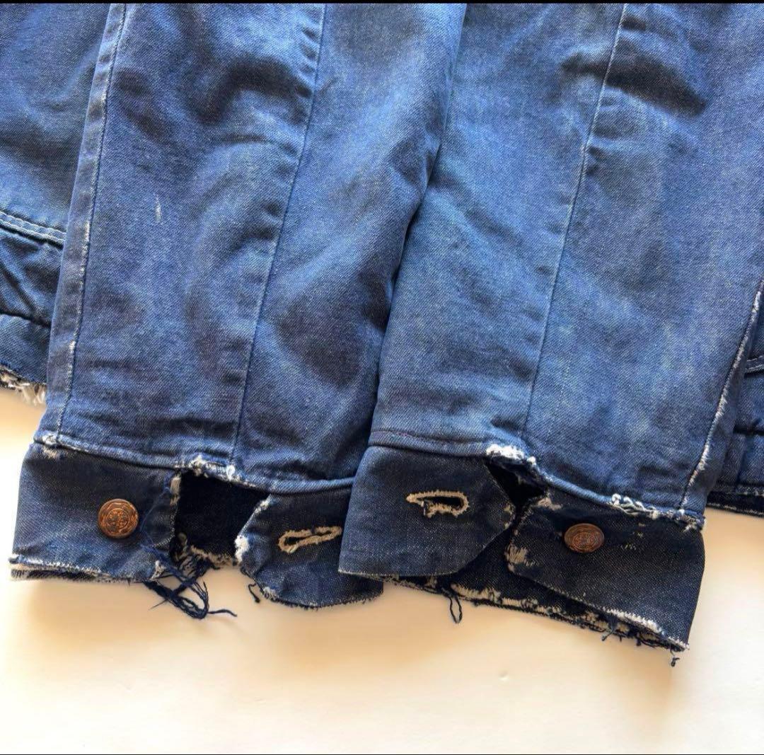 70s ラングラー　カバーオール　Wrangler デニムカバーオール
