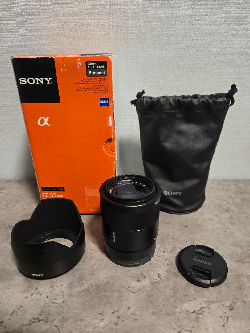 SEL55F18Z レンズプロテクター付き