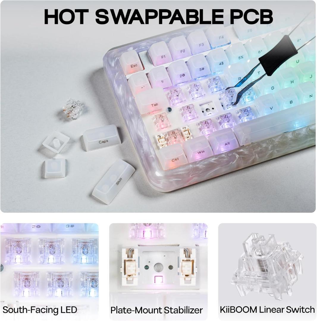 【ほぼ新品】KiiBoom Jade75 メカニカルキーボード