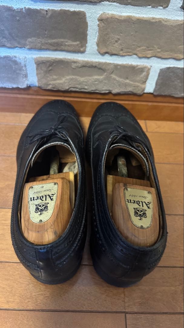 オールデン×アナトミカ ロングウイング 純正シューツリー付 サイズ10 ブラック