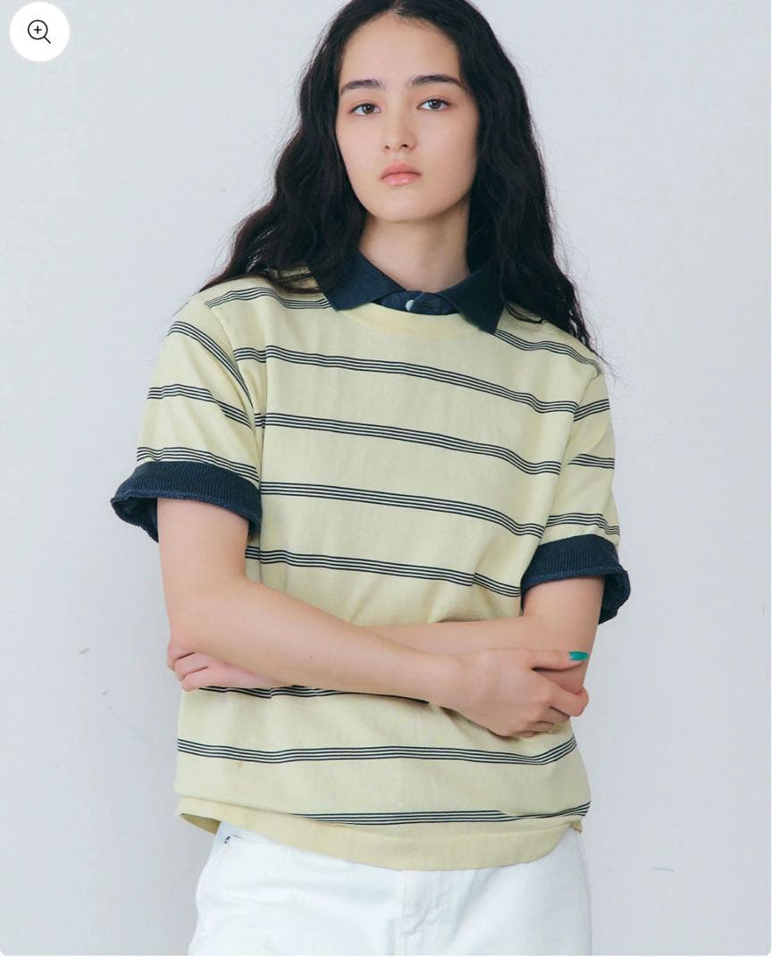 shinzone WIDE POLO ワイドポロシャツ　グレー　新品