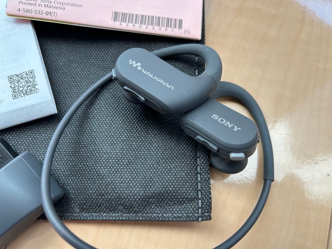 【防水！】SONY NW-WS413 ワイヤレスイヤホン グレー